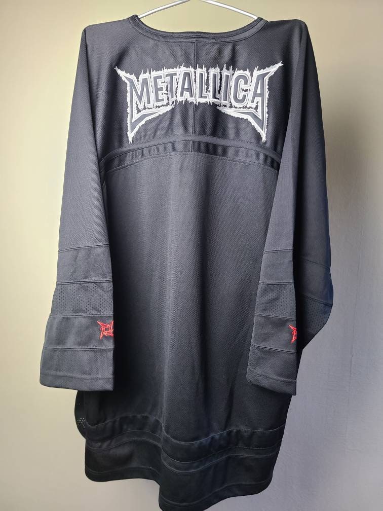 True Vintage 1997 Metallica Pushead Rebel Hockey Jersey XL Large