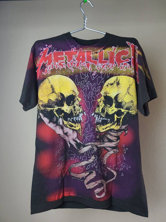 Metallica All Over Print Tee Cut & Sewn