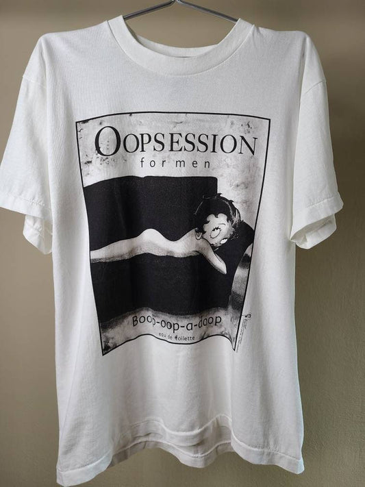 Betty Boop Oopsession for Men Cut and Sew Tee T Shirt