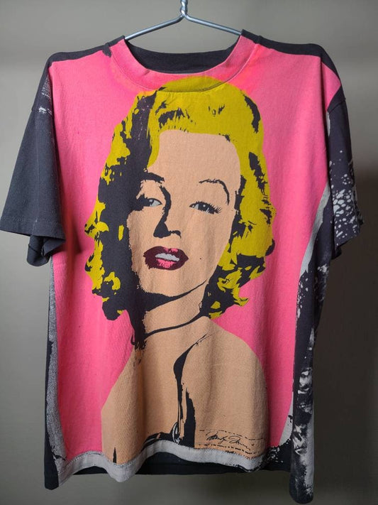 Handprinted Marilyn Monroe Retro Tee