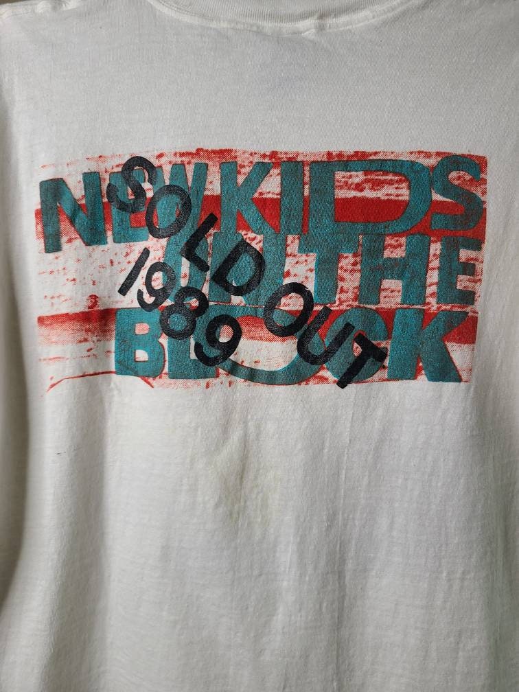 Rare True Vintage New Kids On The Block Tee Shirt 1989