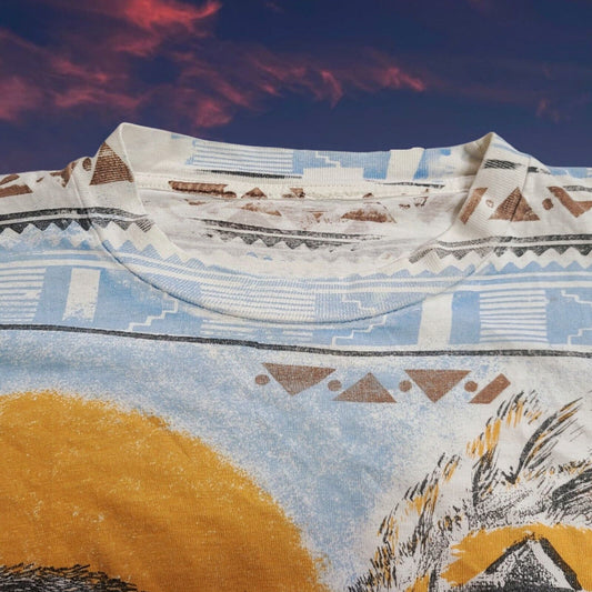 Rare True Vintage VTG 90s Native Chief Tee Shirt