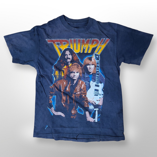 True Vintage VTG Triumph Thunder 7 World Tour 1985 Tee