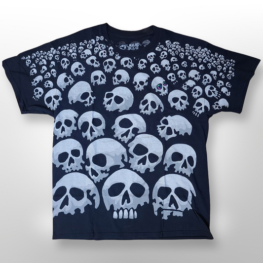 Liquid Blue Skull Tee